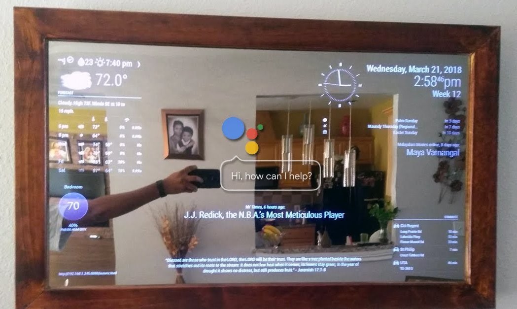 The Intelligent Mirror powered by Raspberry PI