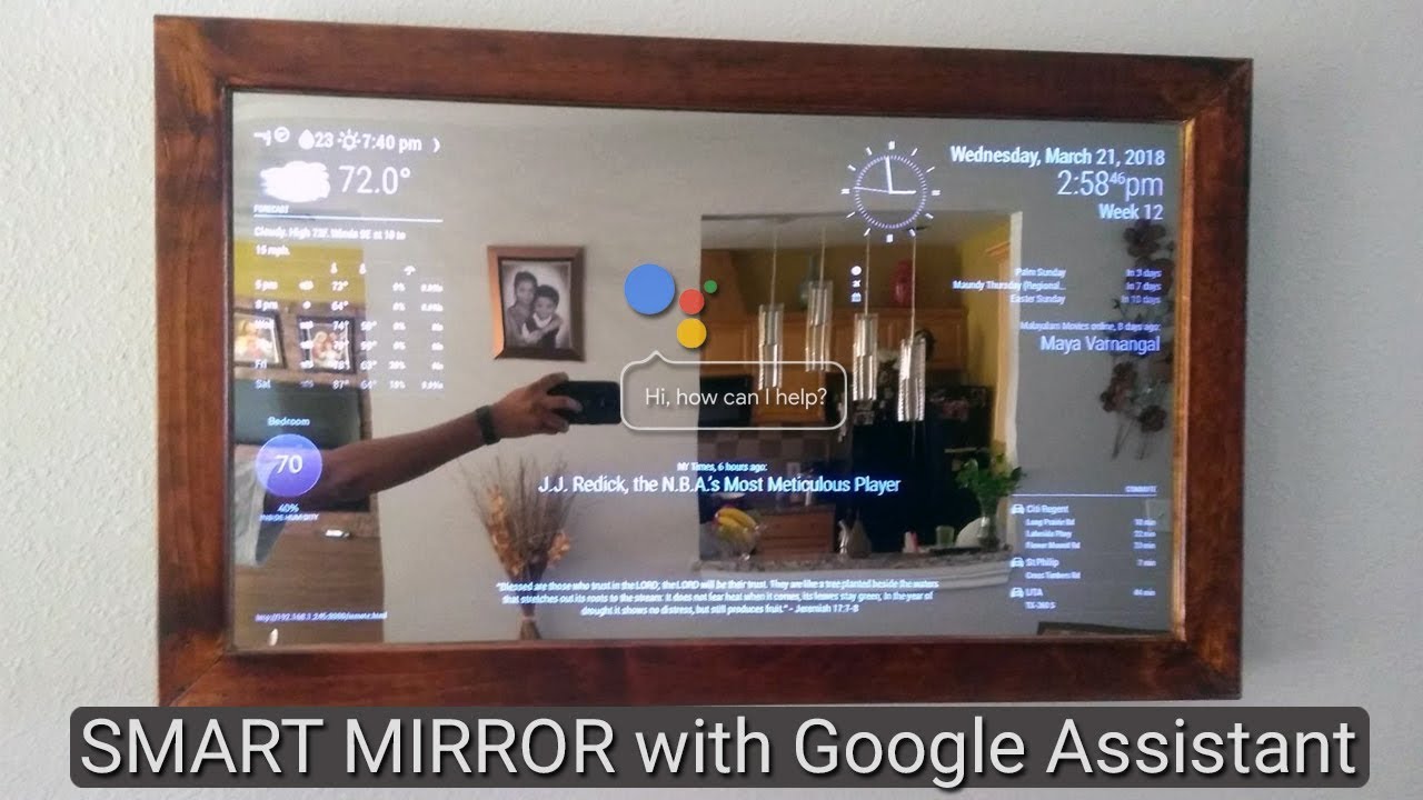 smart mirror with google assistant